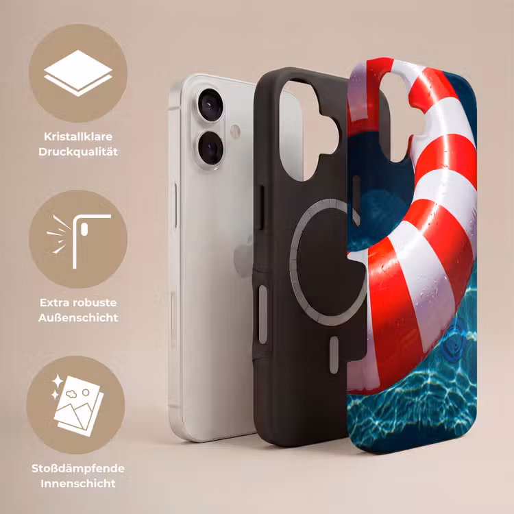 Recreatie - Water - Zomer - Rood - Wit Toughcase MagSafe Apple iPhone 17 klein -USP_Lagen_DE