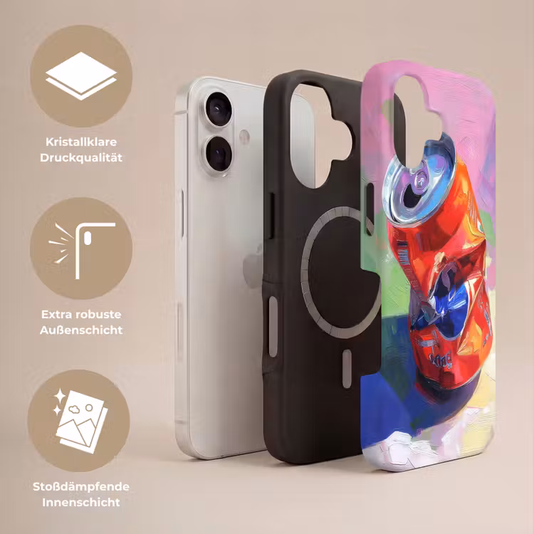 Frisdrank - Blik - Paars Toughcase MagSafe Apple iPhone 17 klein -USP_Lagen_DE