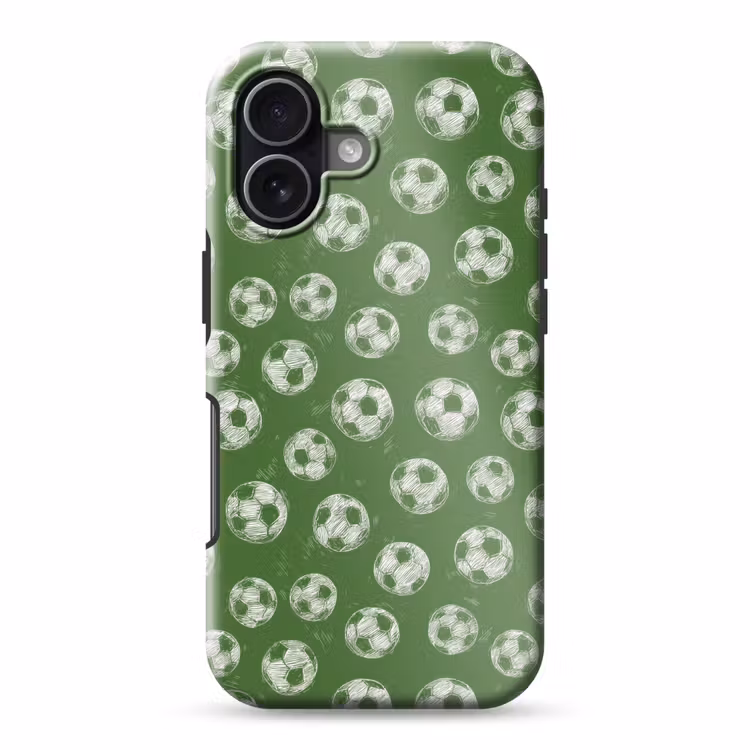 Voetbal - Sport - Groen Toughcase MagSafe Apple iPhone 17 klein 1017 -3d