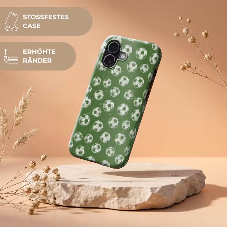 Voetbal - Sport - Groen Toughcase MagSafe Apple iPhone 17 klein 1017 -USP_RandenV_DE