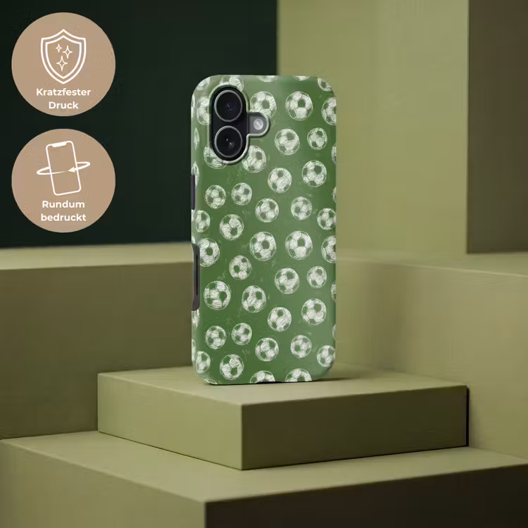 Voetbal - Sport - Groen Toughcase MagSafe Apple iPhone 17 klein 1017 -USP_PrintM_DE