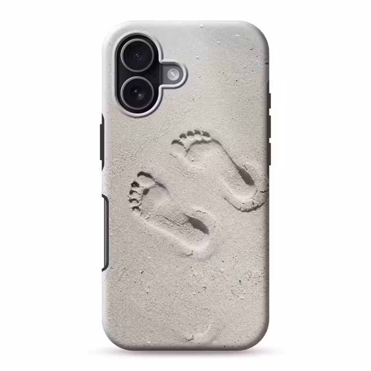 Voeten - Zand - Zee Toughcase MagSafe Apple iPhone 17 klein -3d