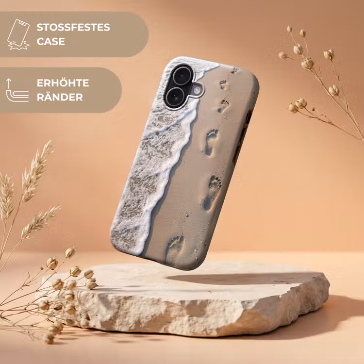 Voetstappen - Vloedlijn - Zee Toughcase MagSafe Apple iPhone 17 klein -USP_RandenV_DE