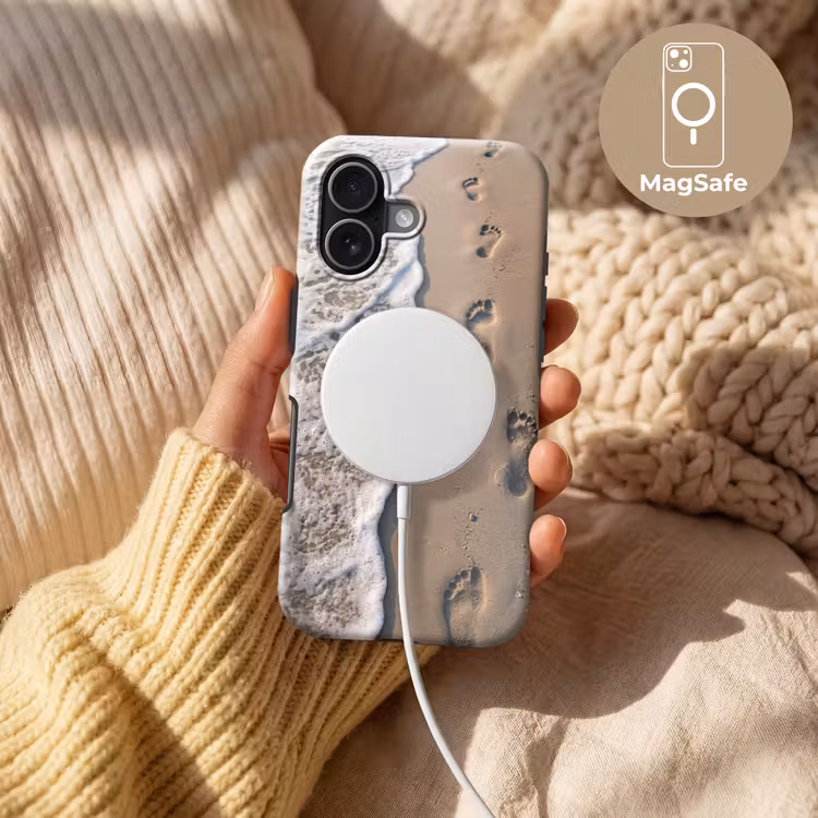 Voetstappen - Vloedlijn - Zee Toughcase MagSafe Apple iPhone 17 klein -USP_MagsafeV