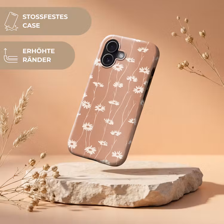 Madeliefjes - Subtiel - Terracotta Toughcase MagSafe Apple iPhone 17 klein 1017 -USP_RandenV_DE