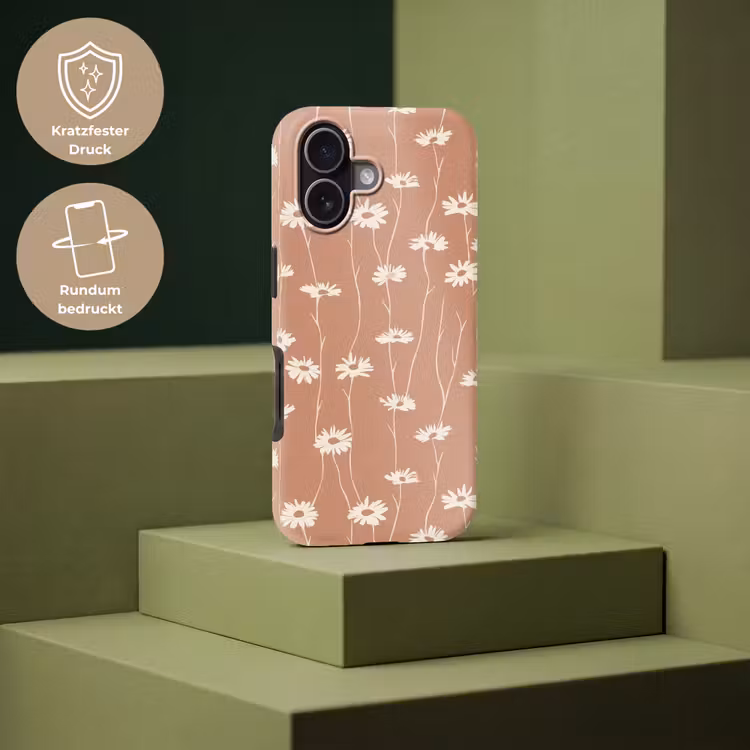 Madeliefjes - Subtiel - Terracotta Toughcase MagSafe Apple iPhone 17 klein 1017 -USP_PrintM_DE