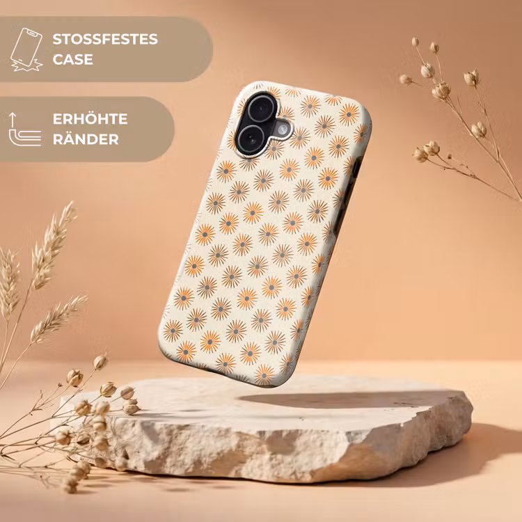 Madelief - Patroon - Oranje Toughcase MagSafe Apple iPhone 17 klein 1017 -USP_RandenV_DE