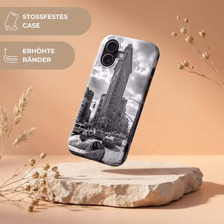 Gebouw - Hoogbouw - Stad - Architectuur - Zwart-wit Toughcase MagSafe Apple iPhone 17 klein -USP_RandenV_DE