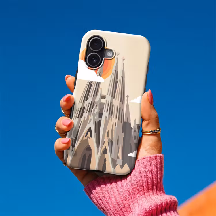 Gebouw - Torens - Architectuur - Abstract - Zonsondergang Toughcase MagSafe Apple iPhone 17 klein -Sfeer1V