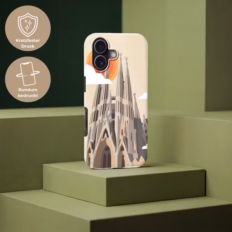 Gebouw - Torens - Architectuur - Abstract - Zonsondergang Toughcase MagSafe Apple iPhone 17 klein -USP_PrintM_DE