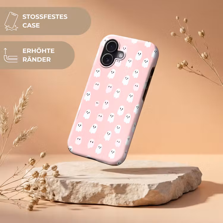 Spookjes - Patroon - Roze Toughcase MagSafe Apple iPhone 17 klein 1017 -USP_RandenV_DE
