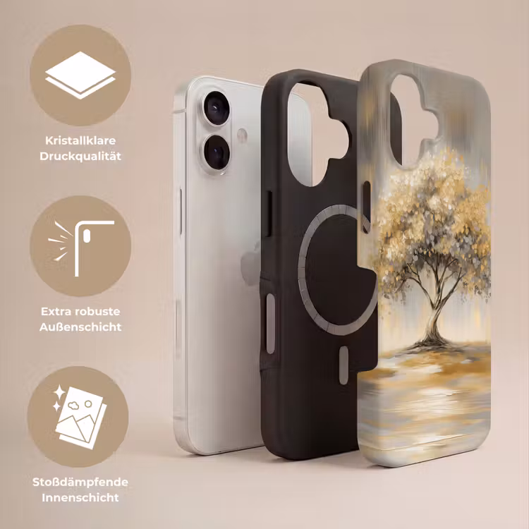 Schilderij - Boom - Abstract - Bladeren Toughcase MagSafe Apple iPhone 17 klein -USP_Lagen_DE