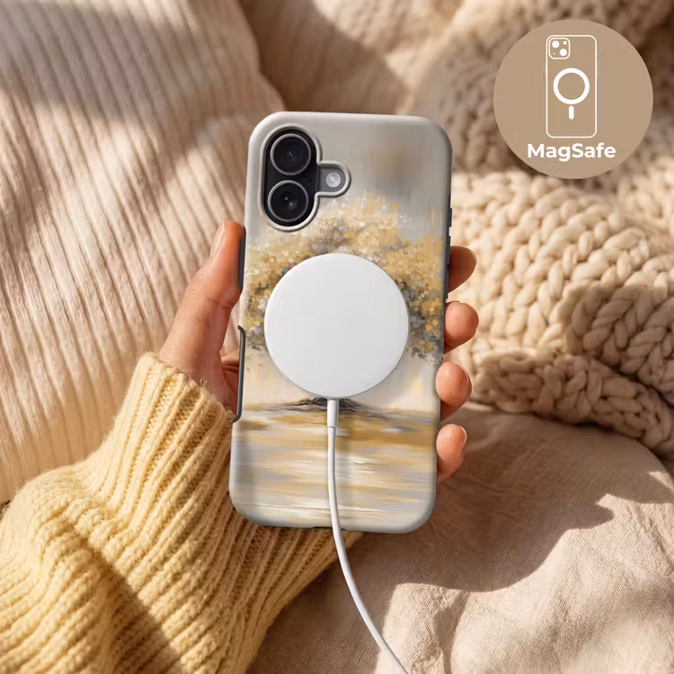 Schilderij - Boom - Abstract - Bladeren Toughcase MagSafe Apple iPhone 17 klein -USP_MagsafeV