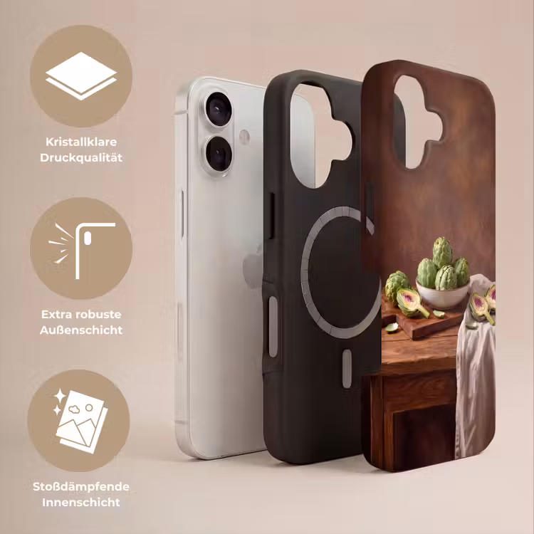 Handyhülle Toughcase - Gemüse – Artischocke – Küche - Groenten - Artisjok - Keuken Toughcase MagSafe Apple iPhone 17 klein