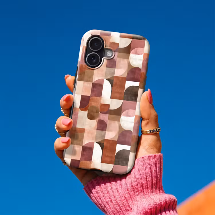 Geometrie - Modern - Retro Toughcase MagSafe Apple iPhone 17 klein 1017 -Sfeer1V