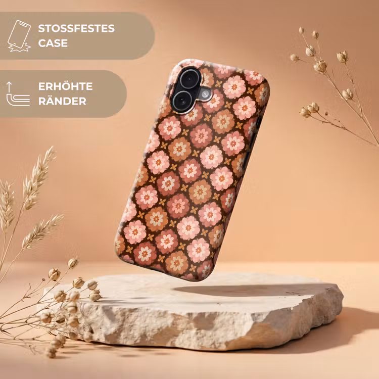 Geometrisch - Bloemen - Kleurrijk Toughcase MagSafe Apple iPhone 17 klein 1017 -USP_RandenV_DE