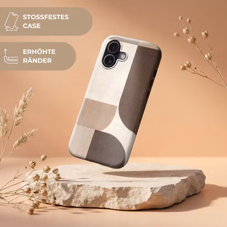 Geometrisch - Geweven structuur - Modern Toughcase MagSafe Apple iPhone 17 klein -USP_RandenV_DE