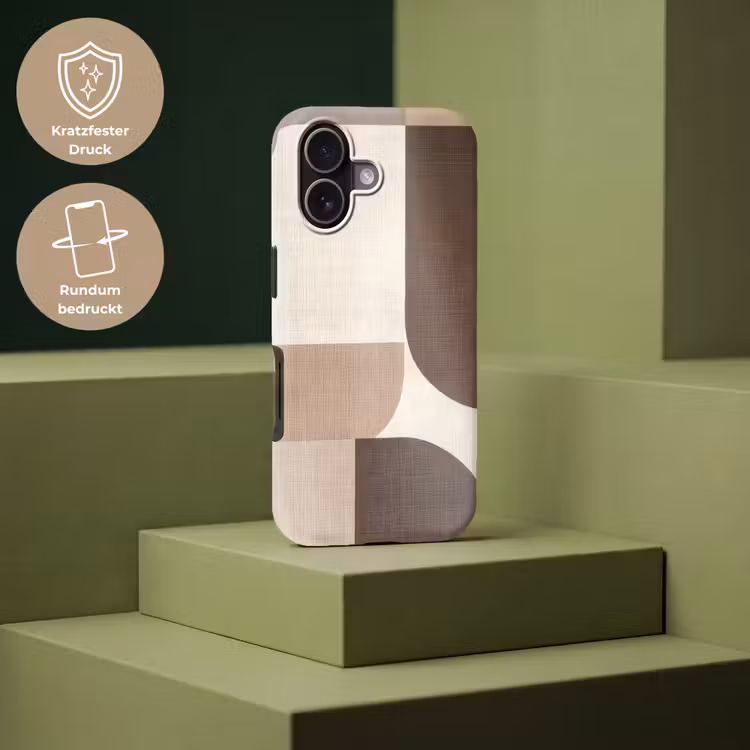 Geometrisch - Geweven structuur - Modern Toughcase MagSafe Apple iPhone 17 klein -USP_PrintM_DE
