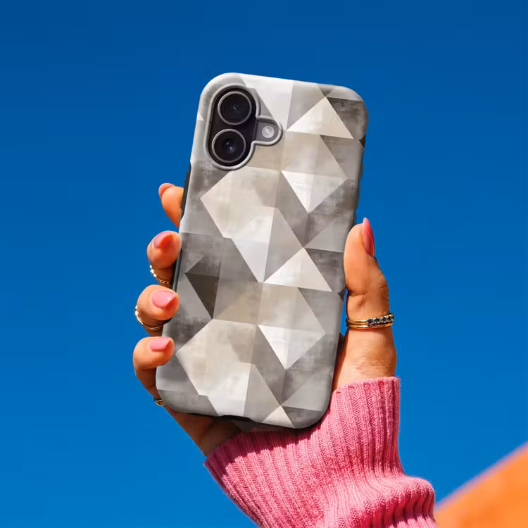 Geometrisch - Motief - Aardetinten Toughcase MagSafe Apple iPhone 17 klein 1017 -Sfeer1V