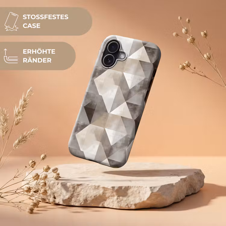 Geometrisch - Motief - Aardetinten Toughcase MagSafe Apple iPhone 17 klein 1017 -USP_RandenV_DE