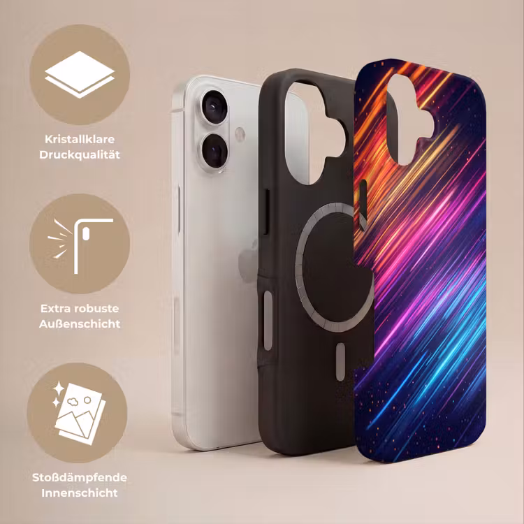 Snelheid - Kosmos - Kleurrijk Toughcase MagSafe Apple iPhone 17 klein -USP_Lagen_DE