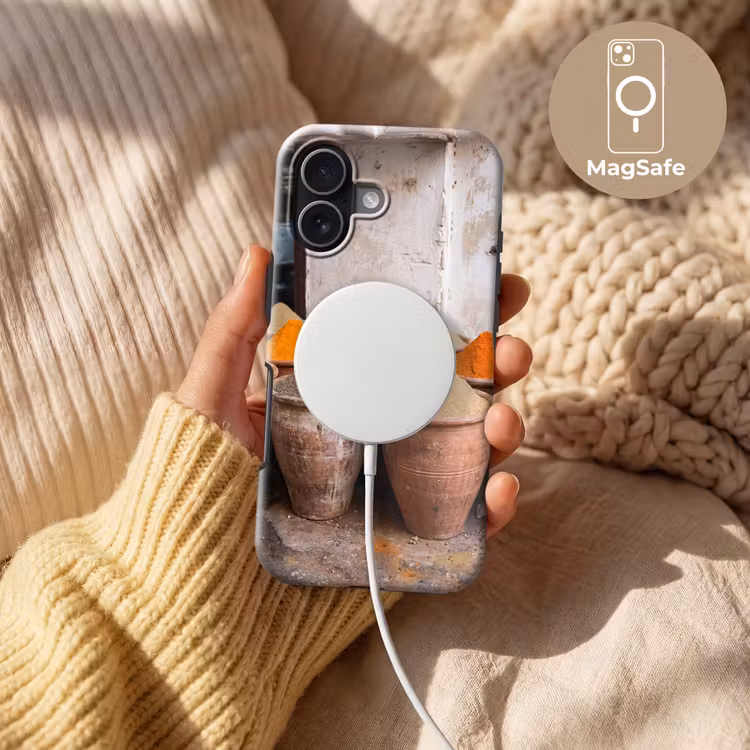 Handyhülle Toughcase - Gewürze – Gläser – Orientalisch - Kruiden - Potten - Oosters Toughcase MagSafe Apple iPhone 17 klein