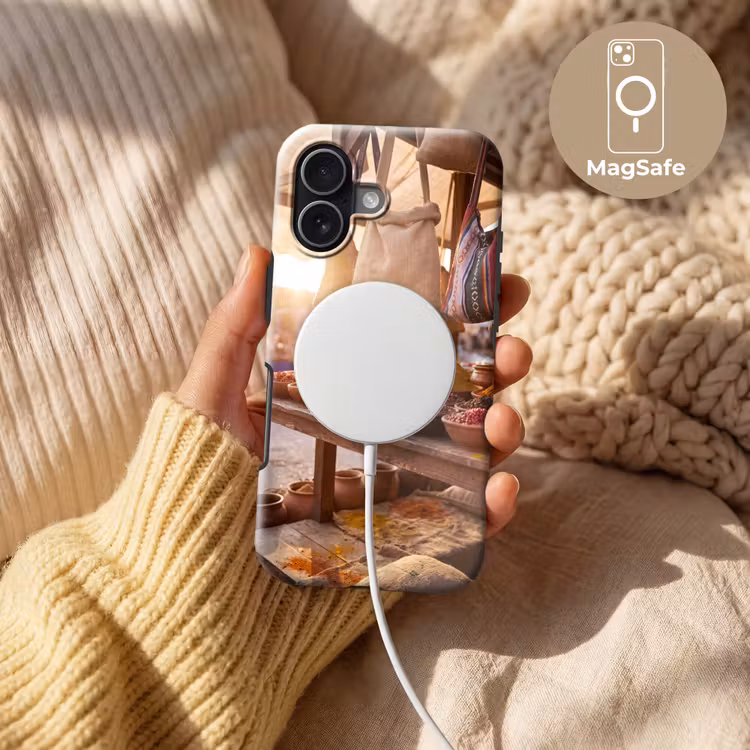 Handyhülle Toughcase - Gewürze – Markt – Bunt - Specerijen - Markt - Kleurrijk Toughcase MagSafe Apple iPhone 17 klein