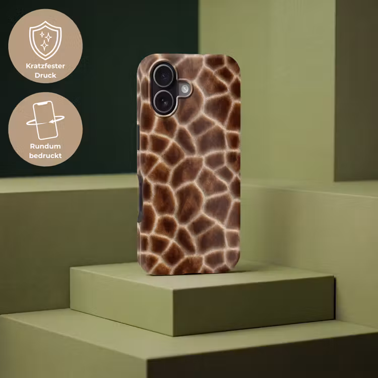 Giraf - Vacht - Bruin Toughcase MagSafe Apple iPhone 17 klein 1017 -USP_PrintM_DE