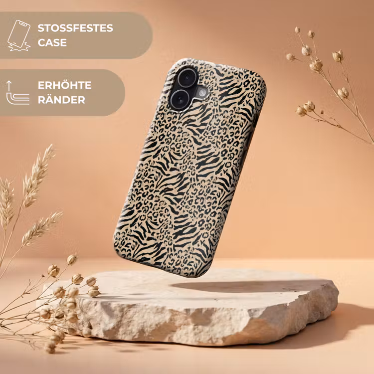 Giraf - Zebra - Motief - Bruin Toughcase MagSafe Apple iPhone 17 klein 1017 -USP_RandenV_DE