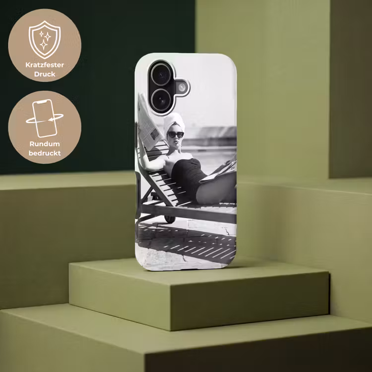 Glamour - Modern - Zwart - Wit Toughcase MagSafe Apple iPhone 17 klein -USP_PrintM_DE