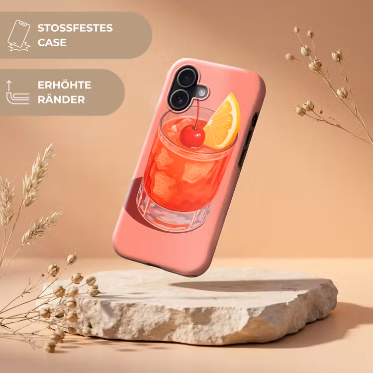 Glas - Ijsblokjes - Citroen - Kers Toughcase MagSafe Apple iPhone 17 klein -USP_RandenV_DE