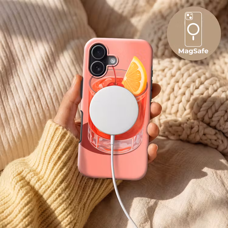 Glas - Ijsblokjes - Citroen - Kers Toughcase MagSafe Apple iPhone 17 klein -USP_MagsafeV