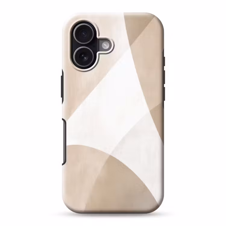 Vloeiende vlakken - Harmonieus - Golvend Toughcase MagSafe Apple iPhone 17 klein -3d