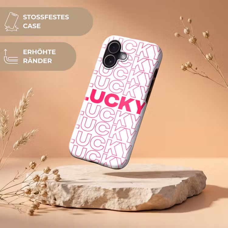 Lucky - Roze - Patroon Toughcase MagSafe Apple iPhone 17 klein -USP_RandenV_DE