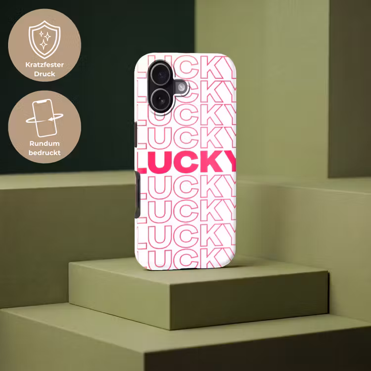 Lucky - Roze - Patroon Toughcase MagSafe Apple iPhone 17 klein -USP_PrintM_DE