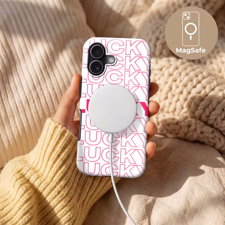 Lucky - Roze - Patroon Toughcase MagSafe Apple iPhone 17 klein -USP_MagsafeV