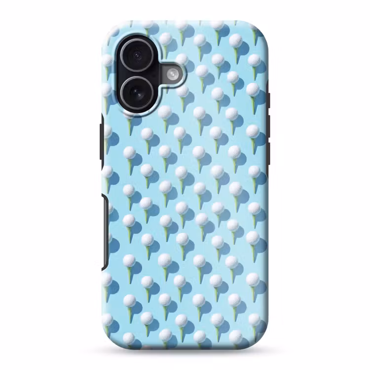 Golf - Ballen - Blauw Toughcase MagSafe Apple iPhone 17 klein 1017 -3d