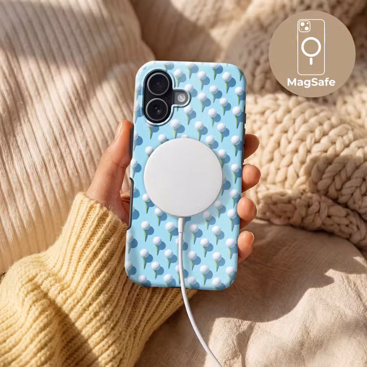 Golf - Ballen - Blauw Toughcase MagSafe Apple iPhone 17 klein 1017 -USP_MagsafeV