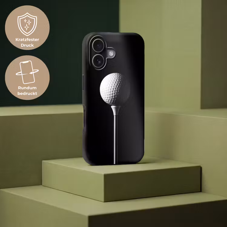 Golfbal - Minimalistisch - Wit Toughcase MagSafe Apple iPhone 17 klein -USP_PrintM_DE