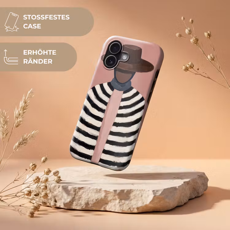 Grafisch - Vrouw - Roze Toughcase MagSafe Apple iPhone 17 klein -USP_RandenV_DE