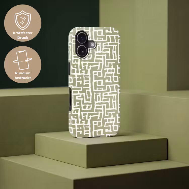 Grafisch - Patroon - Groen Toughcase MagSafe Apple iPhone 17 klein 1017 -USP_PrintM_DE