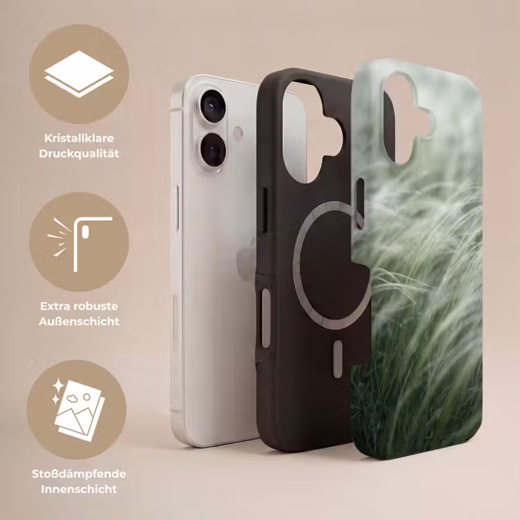 Gras - Wazig - Natuur - Groen - Zacht Toughcase MagSafe Apple iPhone 17 klein -USP_Lagen_DE