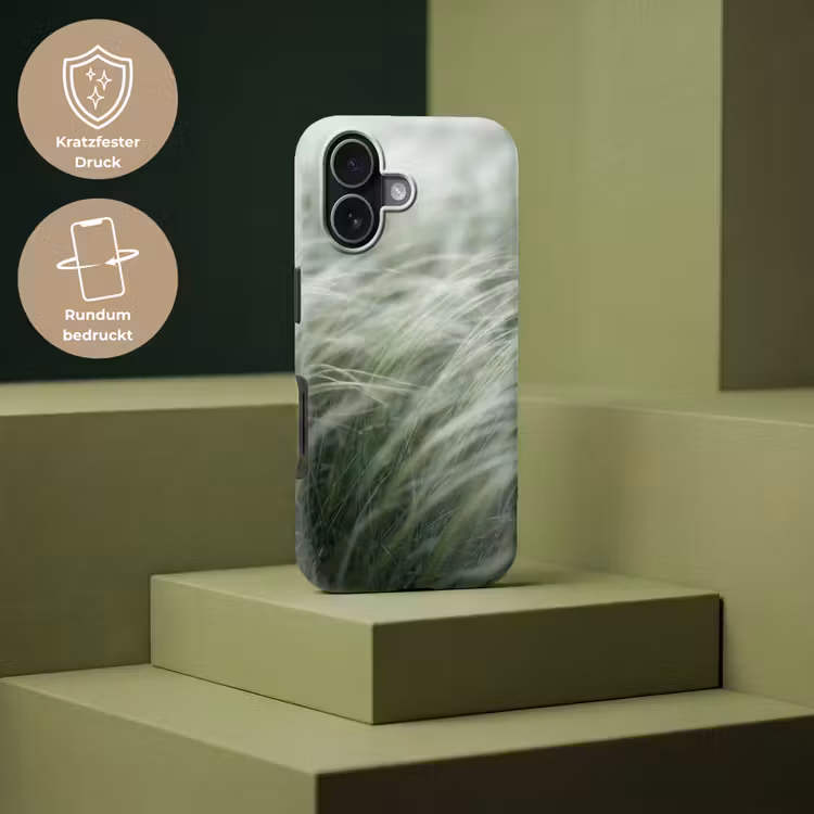 Gras - Wazig - Natuur - Groen - Zacht Toughcase MagSafe Apple iPhone 17 klein -USP_PrintM_DE