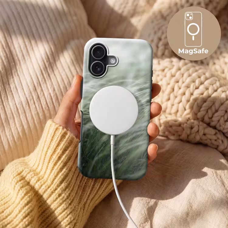 Gras - Wazig - Natuur - Groen - Zacht Toughcase MagSafe Apple iPhone 17 klein -USP_MagsafeV
