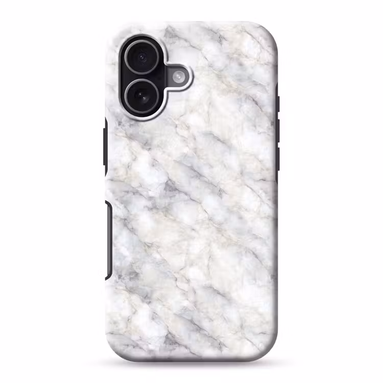 Grijs - Marmer - Gedetailleerd Toughcase MagSafe Apple iPhone 17 klein 1017 -3d