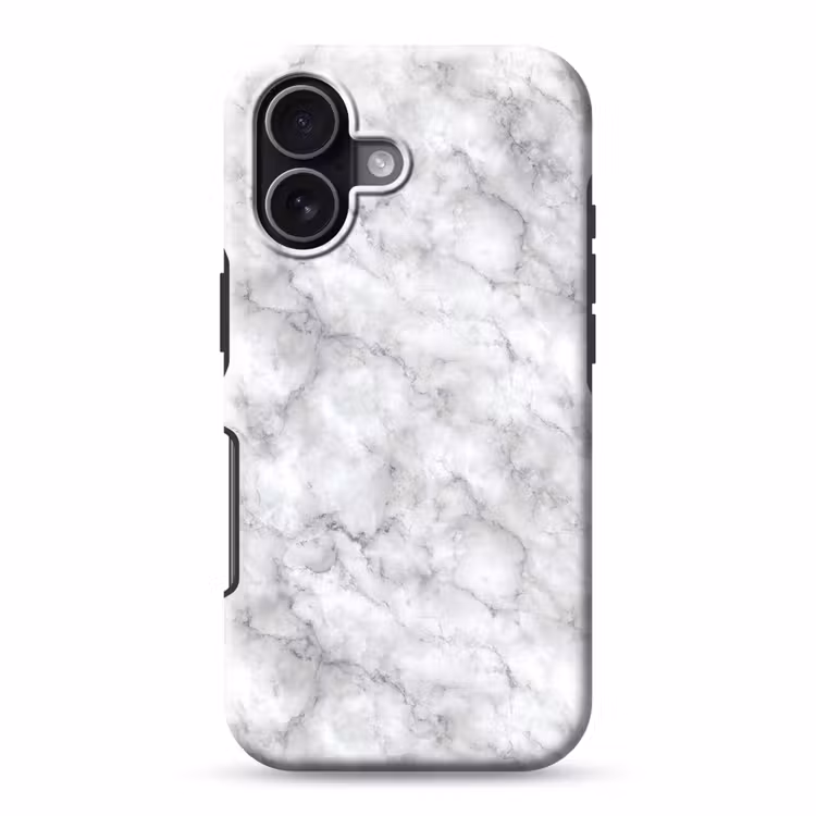 Grijs - Marmer - Klassiek - Aders Toughcase MagSafe Apple iPhone 17 klein 1017 -3d