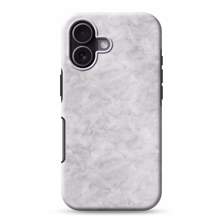 Grijs - Marmer - Mat Toughcase MagSafe Apple iPhone 17 klein 1017 -3d
