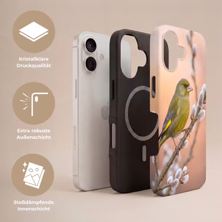 Groenling - Katjes - Lente - Natuur - Zacht Toughcase MagSafe Apple iPhone 17 klein -USP_Lagen_DE