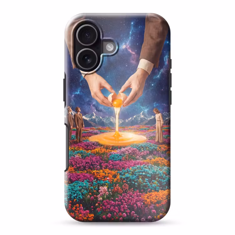Handyhülle Toughcase - Hände – Ei – Surrealismus - Handen - Ei - Surrealisme Toughcase MagSafe Apple iPhone 17 klein