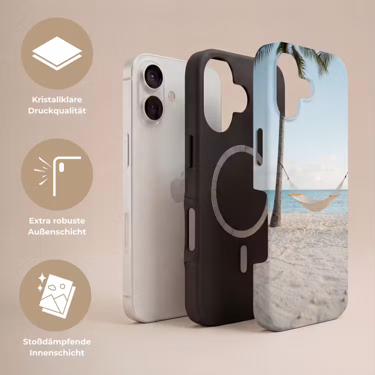 Hangmat - Strand - Wit Toughcase MagSafe Apple iPhone 17 klein -USP_Lagen_DE